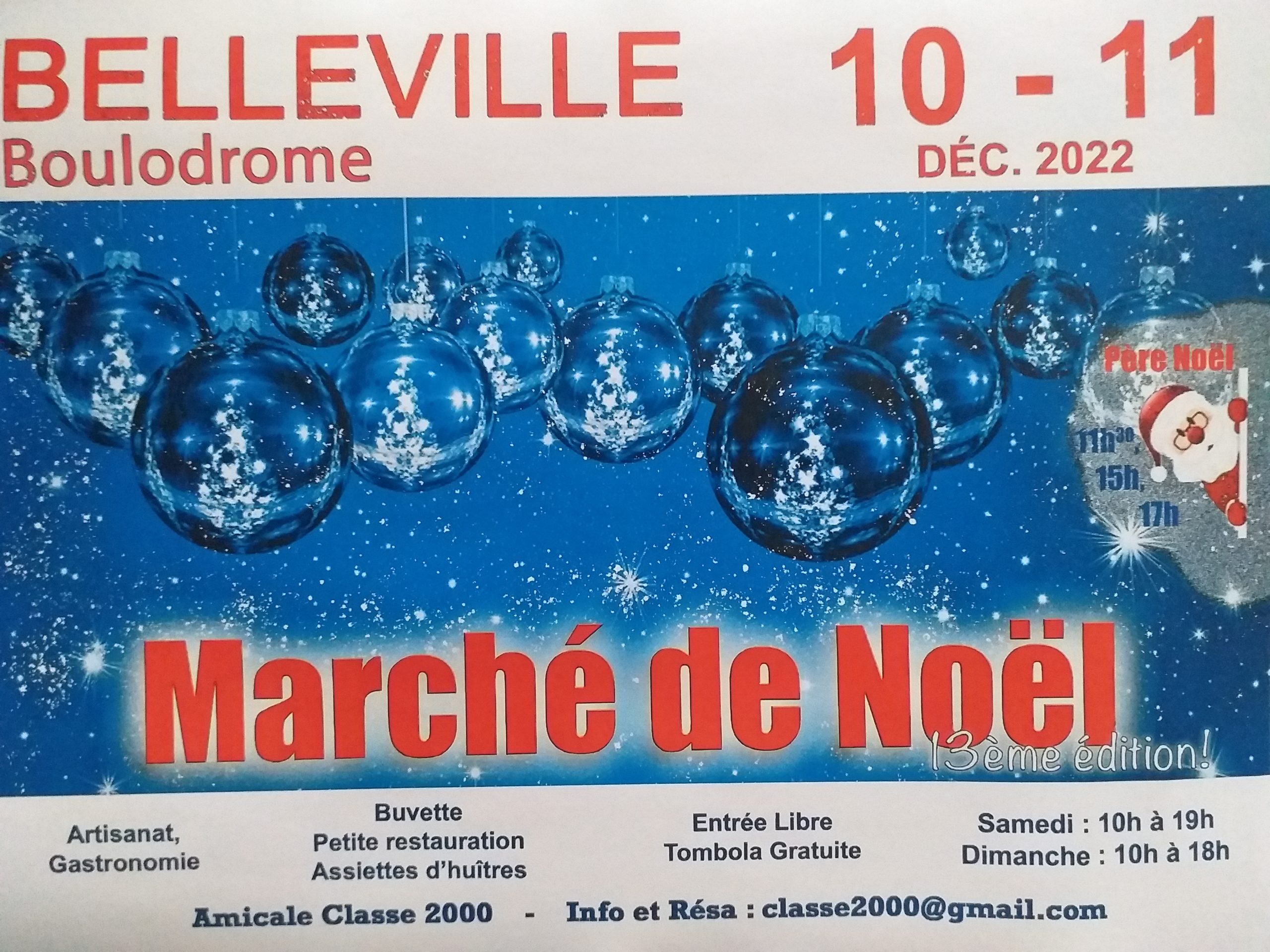 10-11 Décembre 2022 - Marché De Noël à Belleville En Beaujolais ...